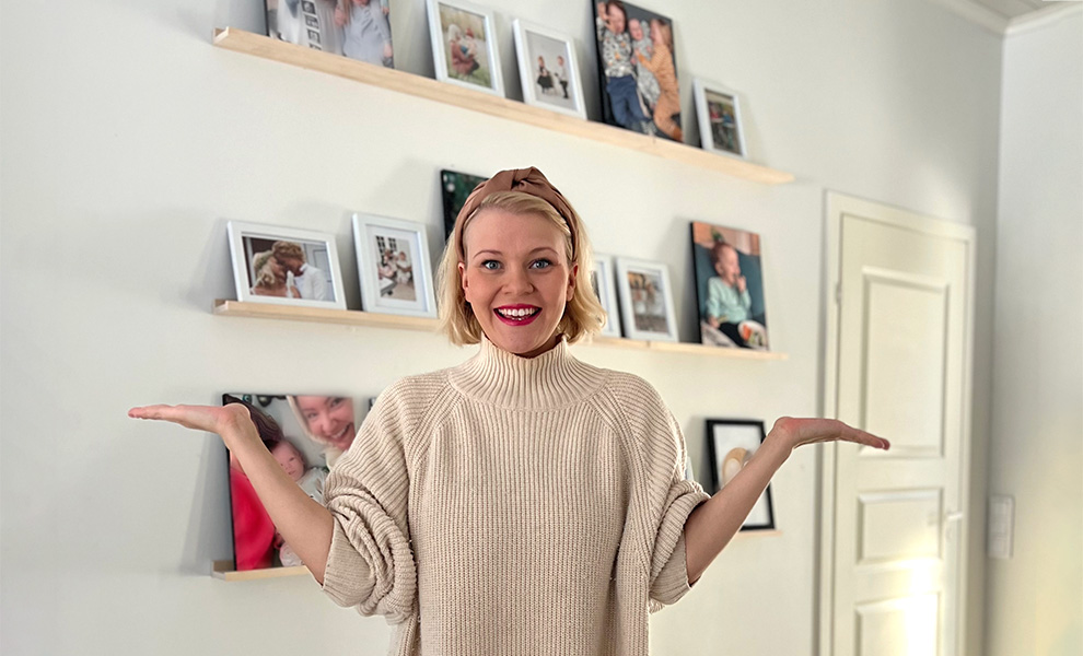 Kaksi äitiä -tubettaja Suski: ”Näin tein unelmieni valokuvaseinän!”