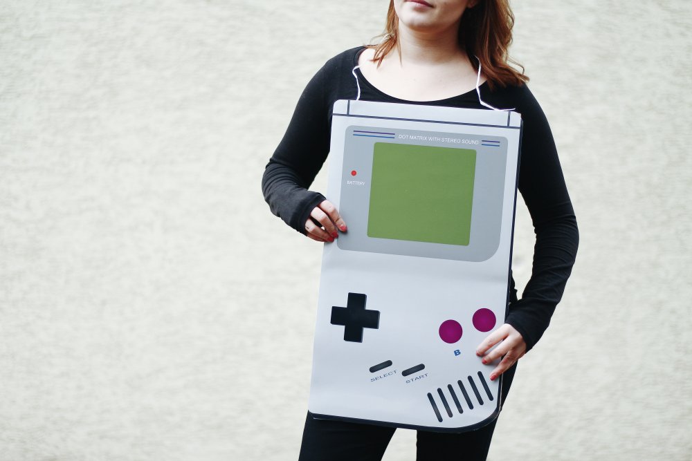kostuemidee-gameboy Fasnachtskostüm-Ideen mit dem Fotoposter