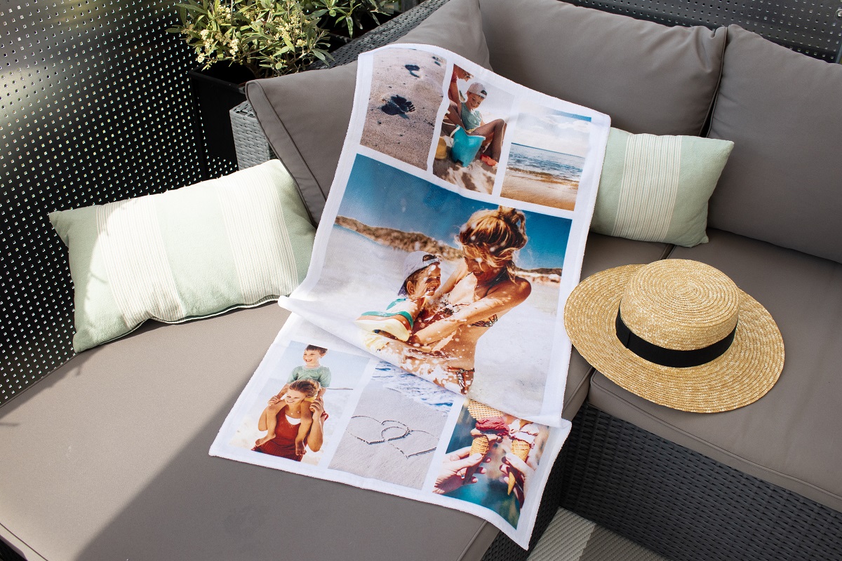 Titelbild-Badetuch Handtuch mit deinen Fotos selbst gestalten