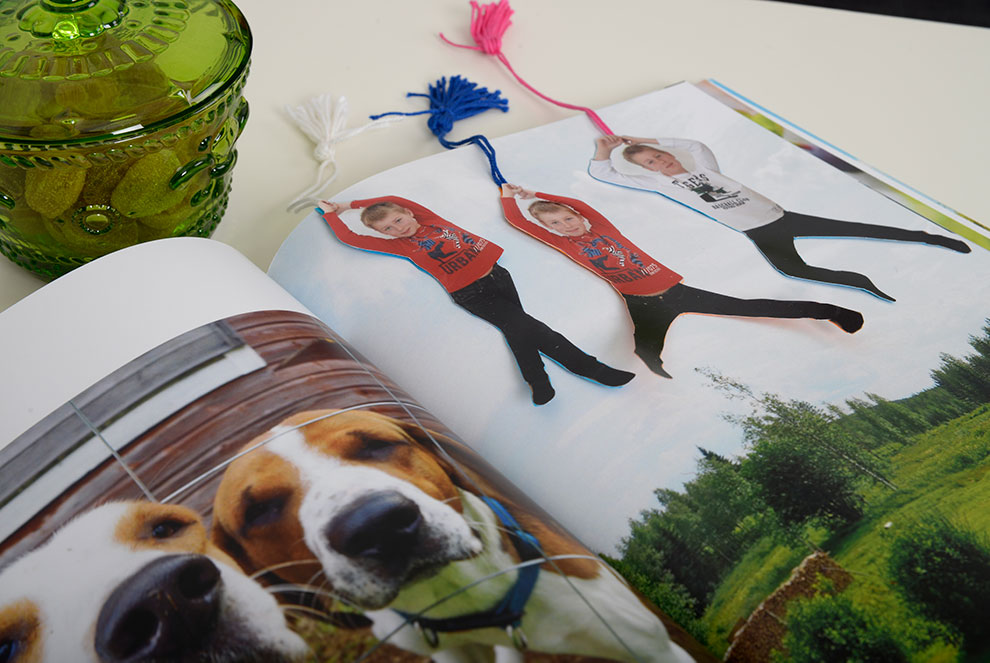 Askarteluvinkki: Kirjanmerkit valokuvista