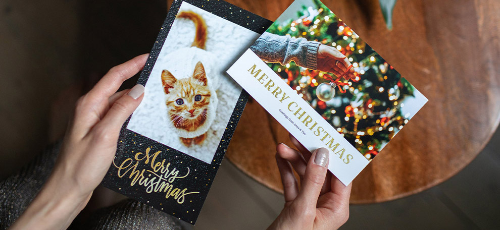 Ihanat joulurunot ja -tervehdykset korttiin