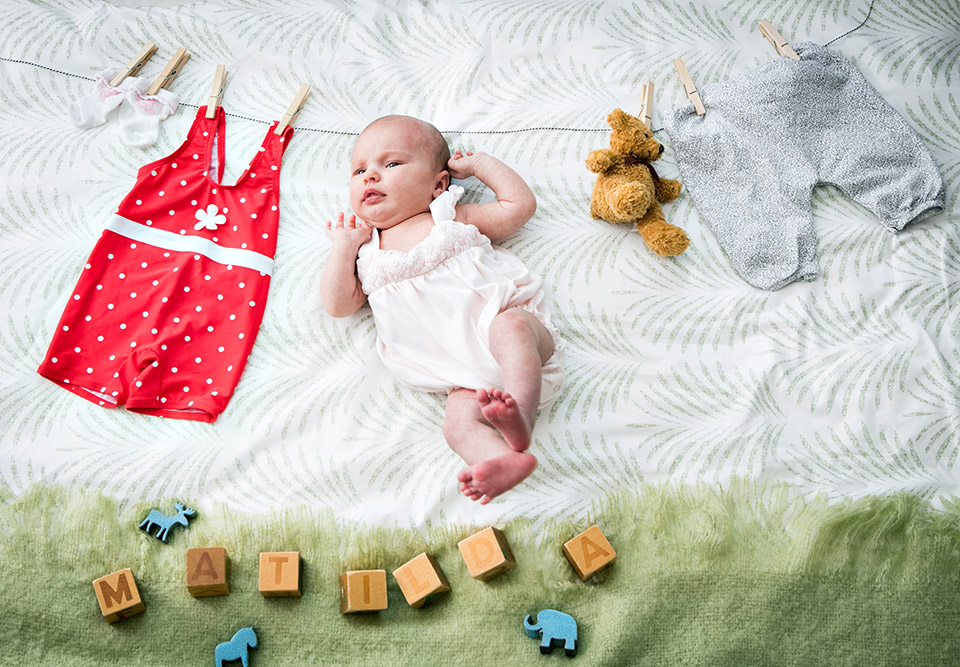 Vauva pyykkinarulla ja muut hauskat vauvakuvausideat