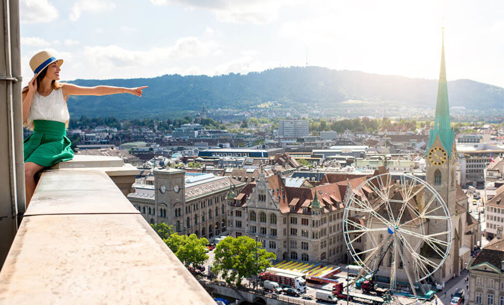 zuerich-von-oben-1030x624 Die schönsten Aussichten in Zürich und Umgebung