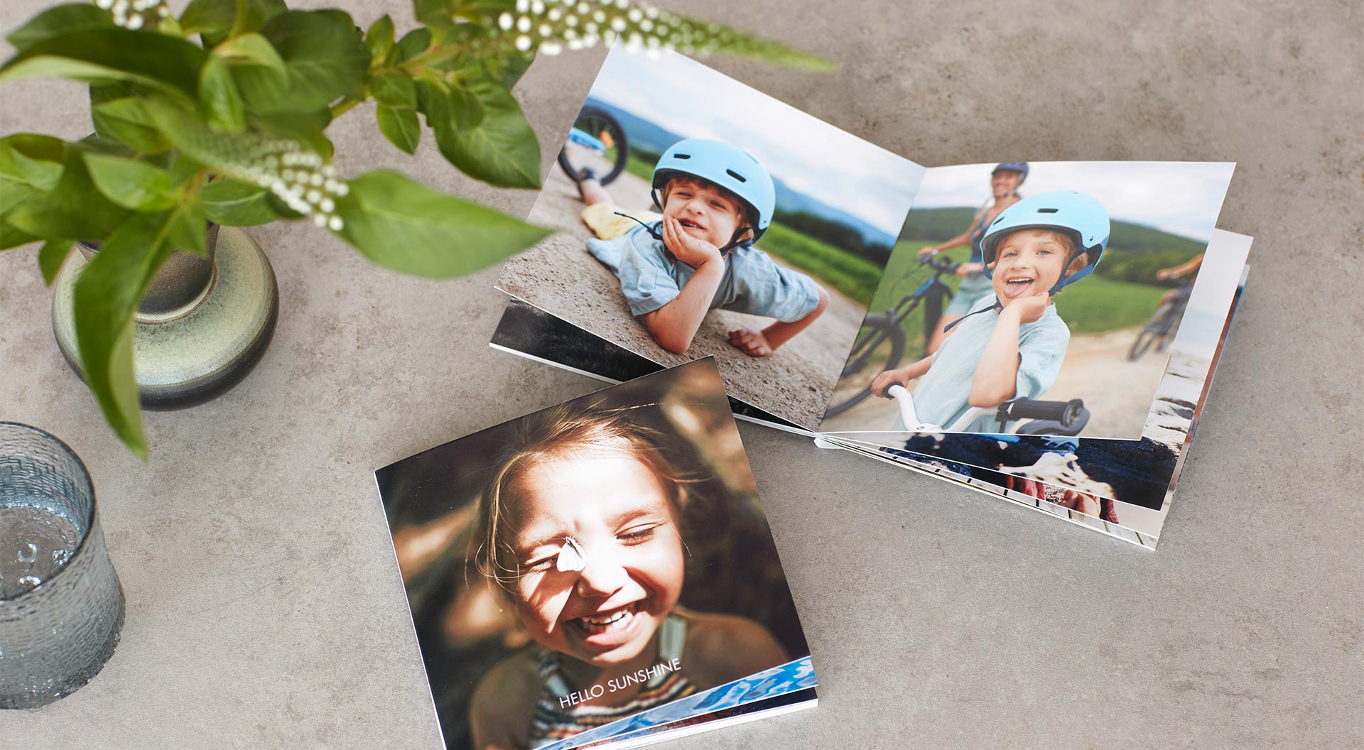 A small Booklet on a table, with pictures of children.